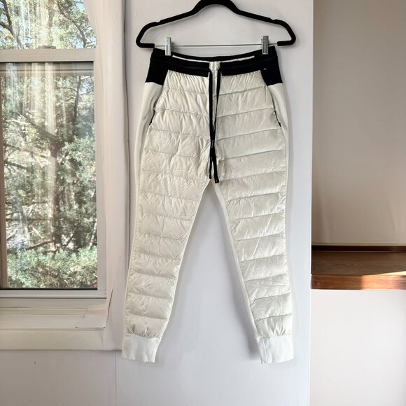 Holden Hybrid Down Jogger Pants Pearl White Black Small - Picture 4 of 13